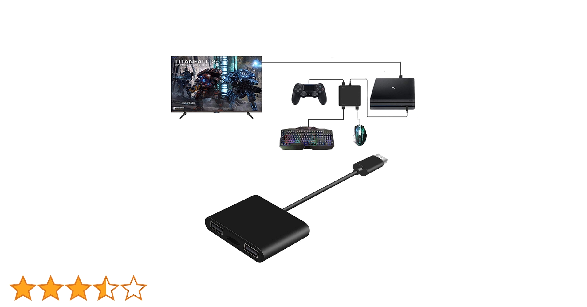 Amazon.co.jp: PS4キーボードとマウスアダプターコンバーター